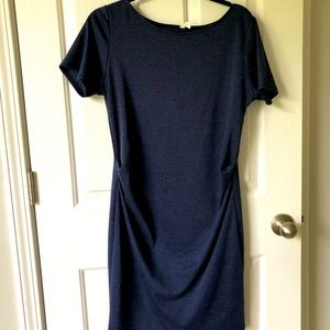 Navy Blue Maternity dress, petite length